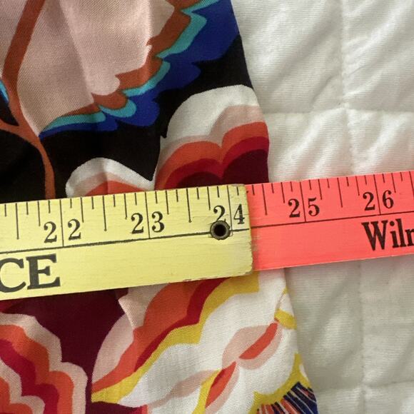 PURE ENERGY Women Dress 1X Colorful Maxi Halter Tiered Smocked Tropical Sundress - Picture 11 of 12